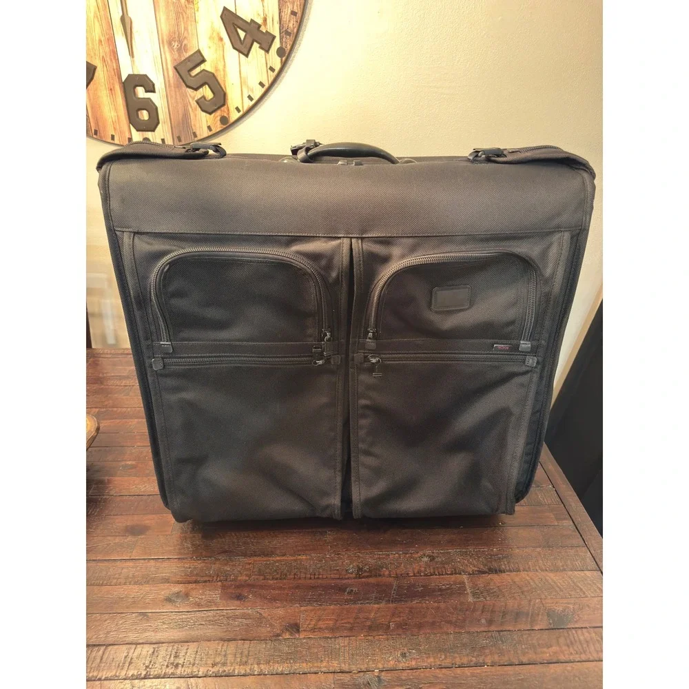 Tumi Alpha Ballistic Nylon Wheeled Garment Bag Black Suit Travel Luggage 2243D3